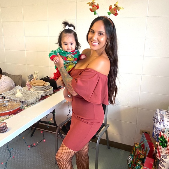 Tube Top Fitted Dress - Picture 3 of 3